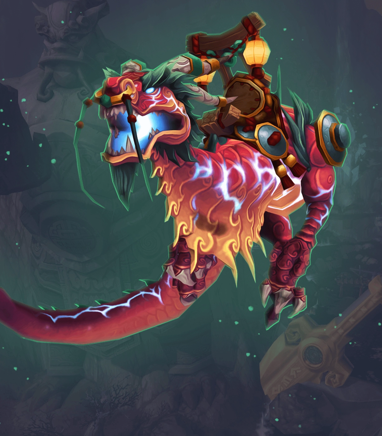 Thundering Ruby Cloud Serpent Mount